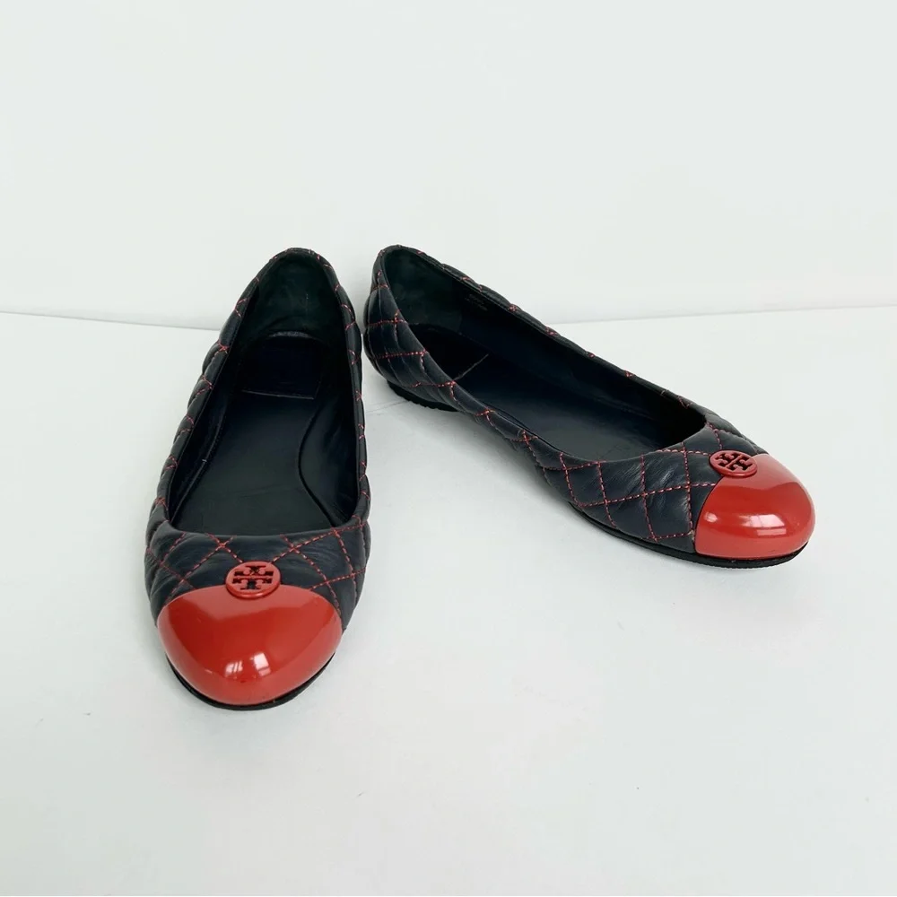 TORY BURCH Kaitlin Quilted Leather Ballet Flats
